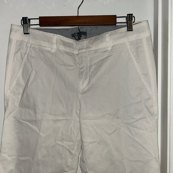 Vince Ivory Business Casual Tapered Pocketed Trouser Pants Size 6 - Picture 3 of 11